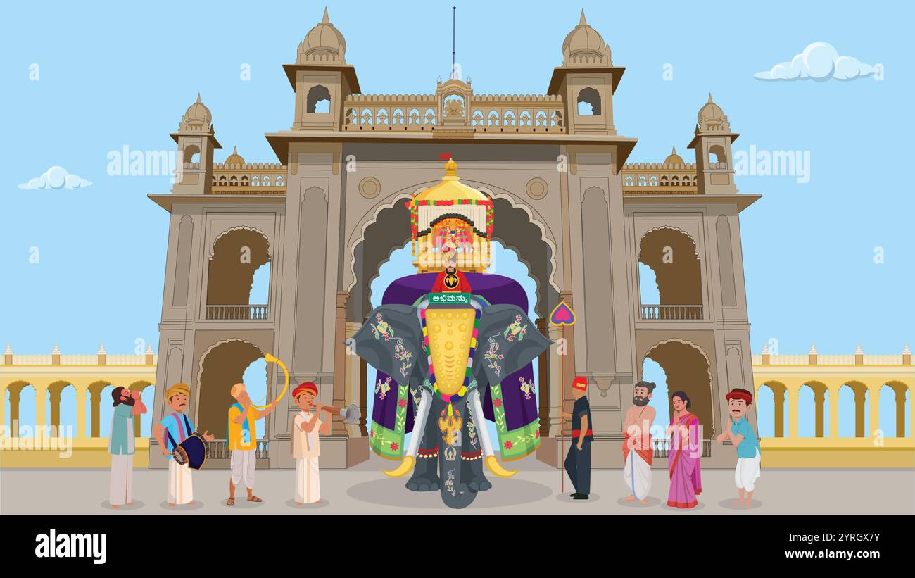 Mysore dasara, Balarama is lead elephant of Dasara procession and ...