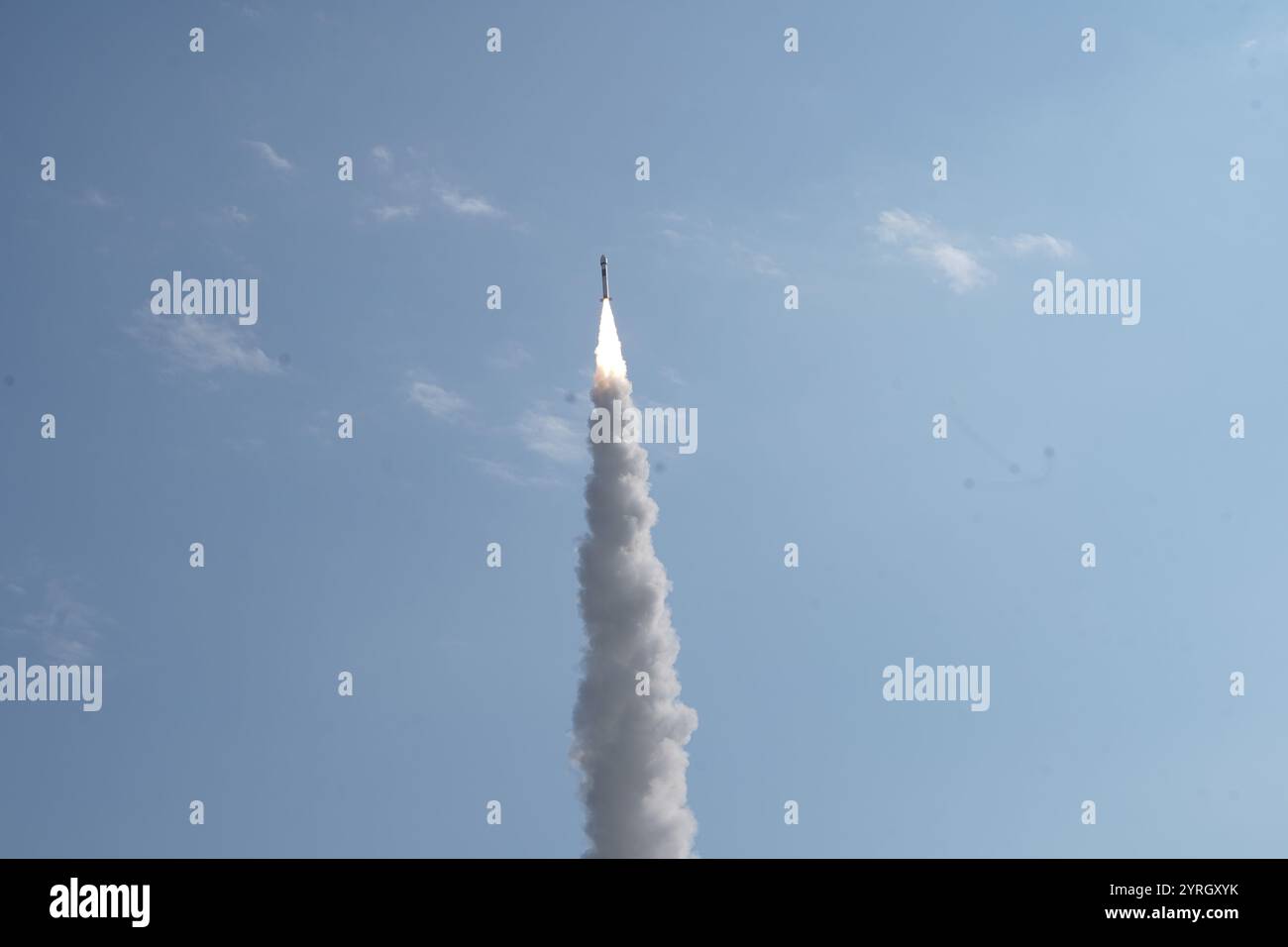 Xichang. 4th Dec, 2024. A Kuaizhou-1A (KZ-1A) carrier rocket carrying a new remote-sensing satellite blasts off from the Xichang Satellite Launch Center in southwest China's Sichuan Province, Dec. 4, 2024. The satellite was launched at 12:46 p.m. (Beijing Time) and has entered its planned orbit. Credit: Yang Xi/Xinhua/Alamy Live News Stock Photo