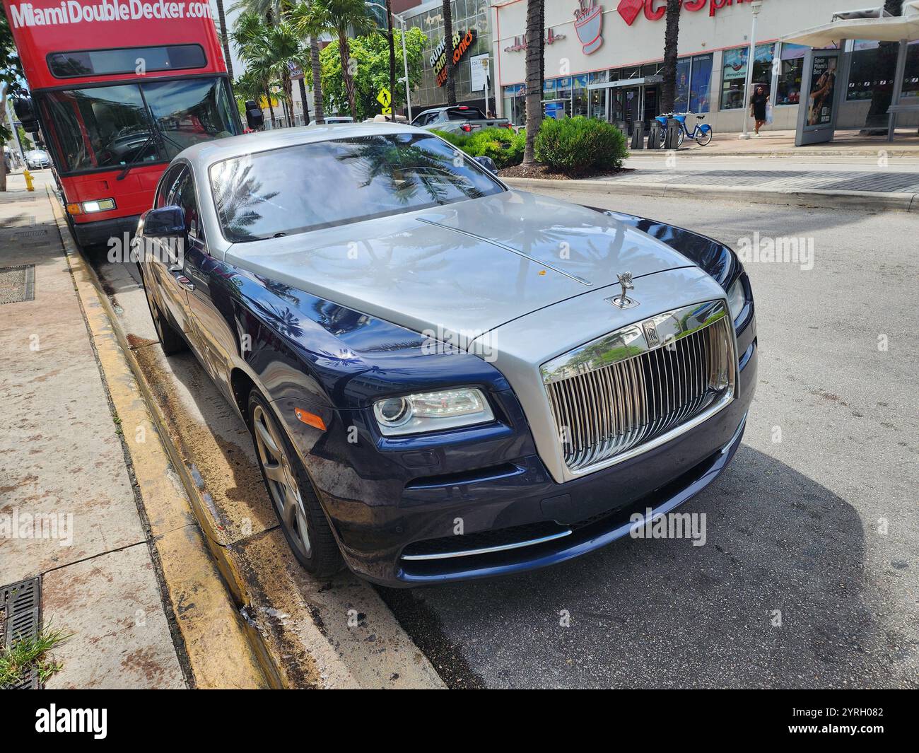 Miami Beach, Florida USA - June 8, 2024: 2014 Rolls-Royce Wraith luxury ...