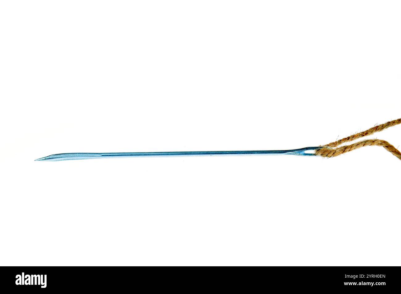 Twisted rope on blue Cut Out Stock Images & Pictures - Alamy