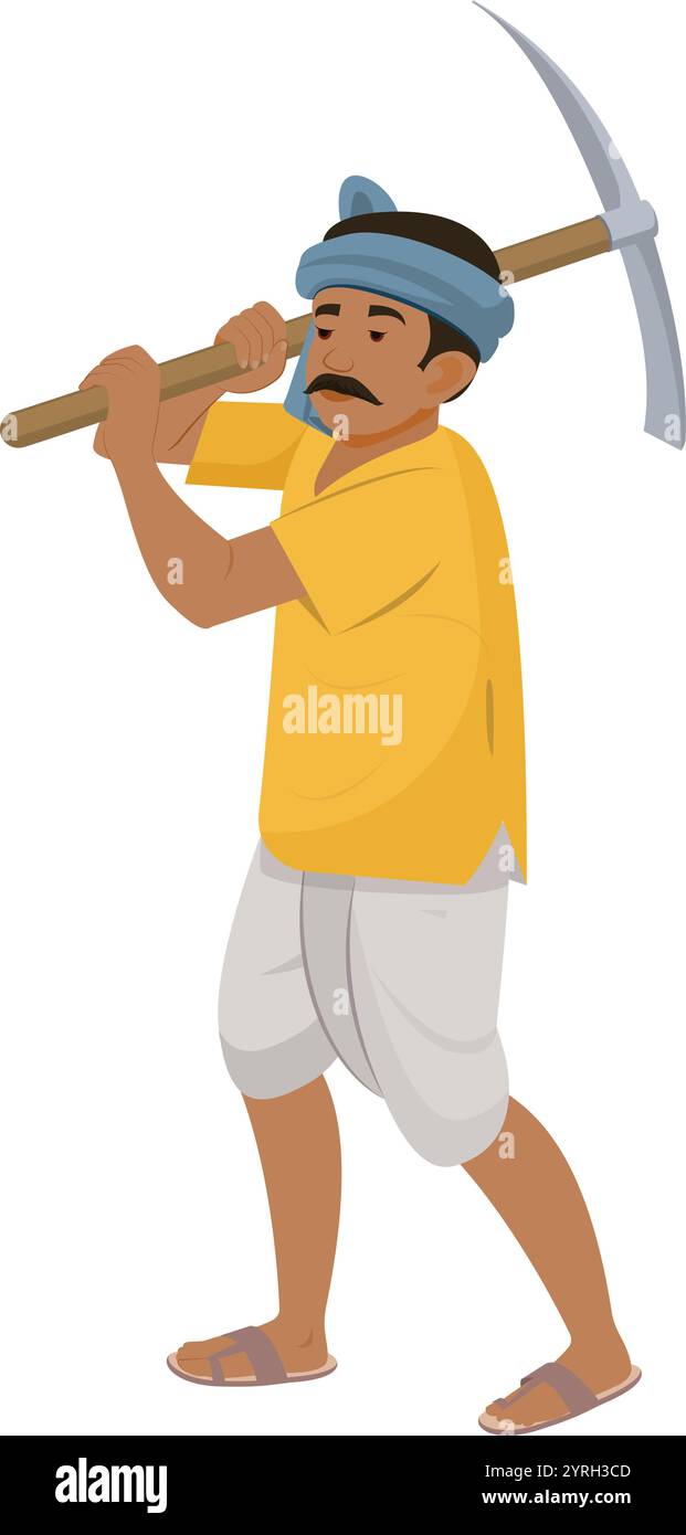 Indian Farmer working in Agriculture Field, Indian Farmer, Indian ...