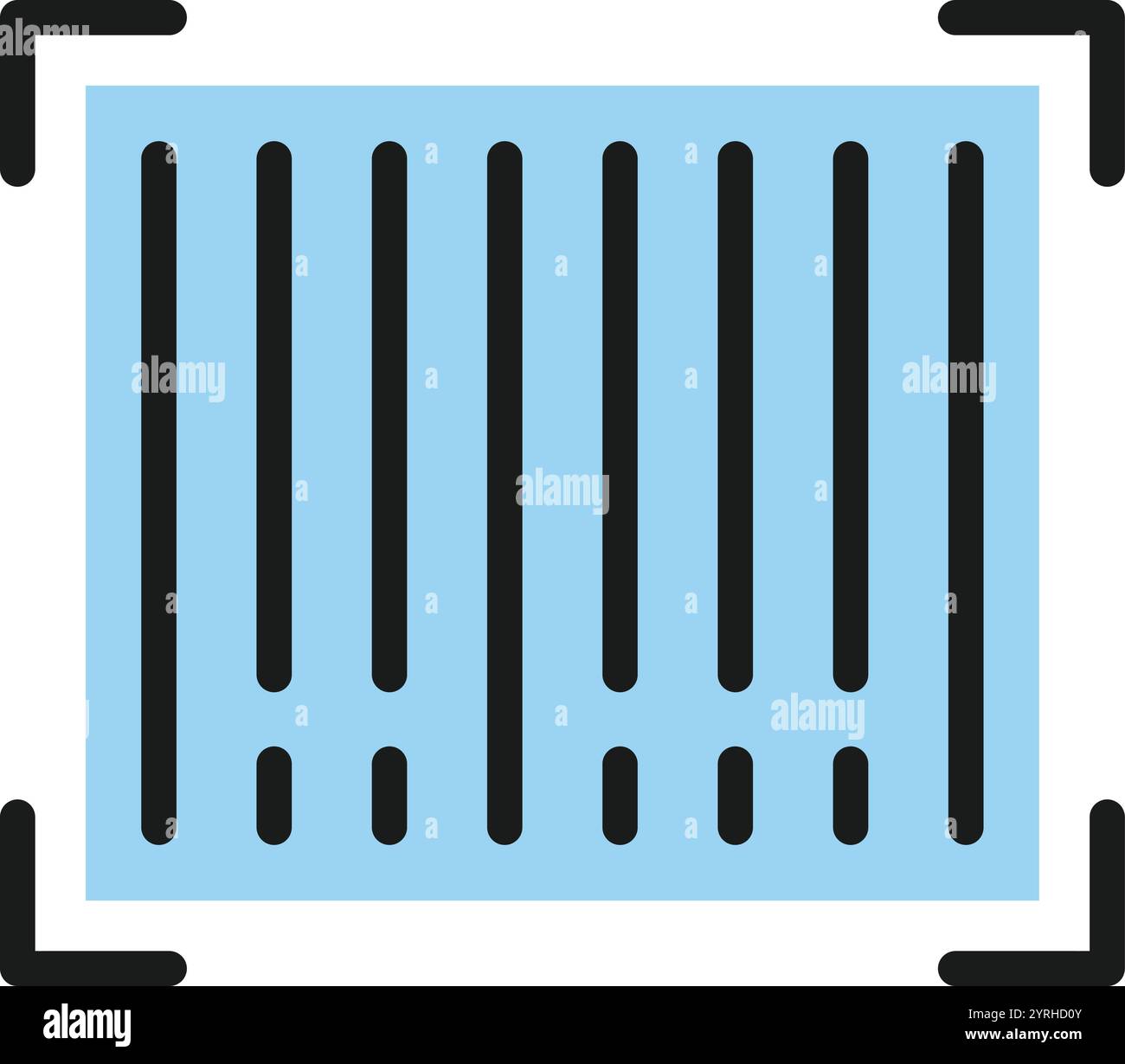 Barcode icon vector image. Suitable for mobile application web application and print media. Stock Vector