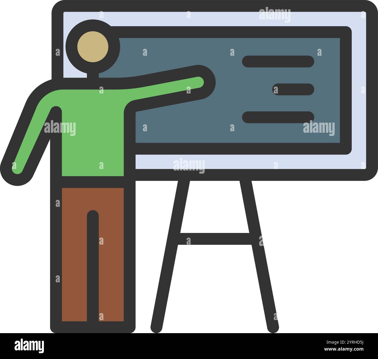 Educator icon vector image. Suitable for mobile application web application and print media. Stock Vector