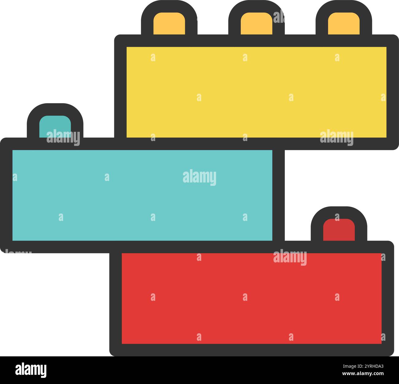 Blocks icon vector image. Suitable for mobile application web application and print media. Stock Vector