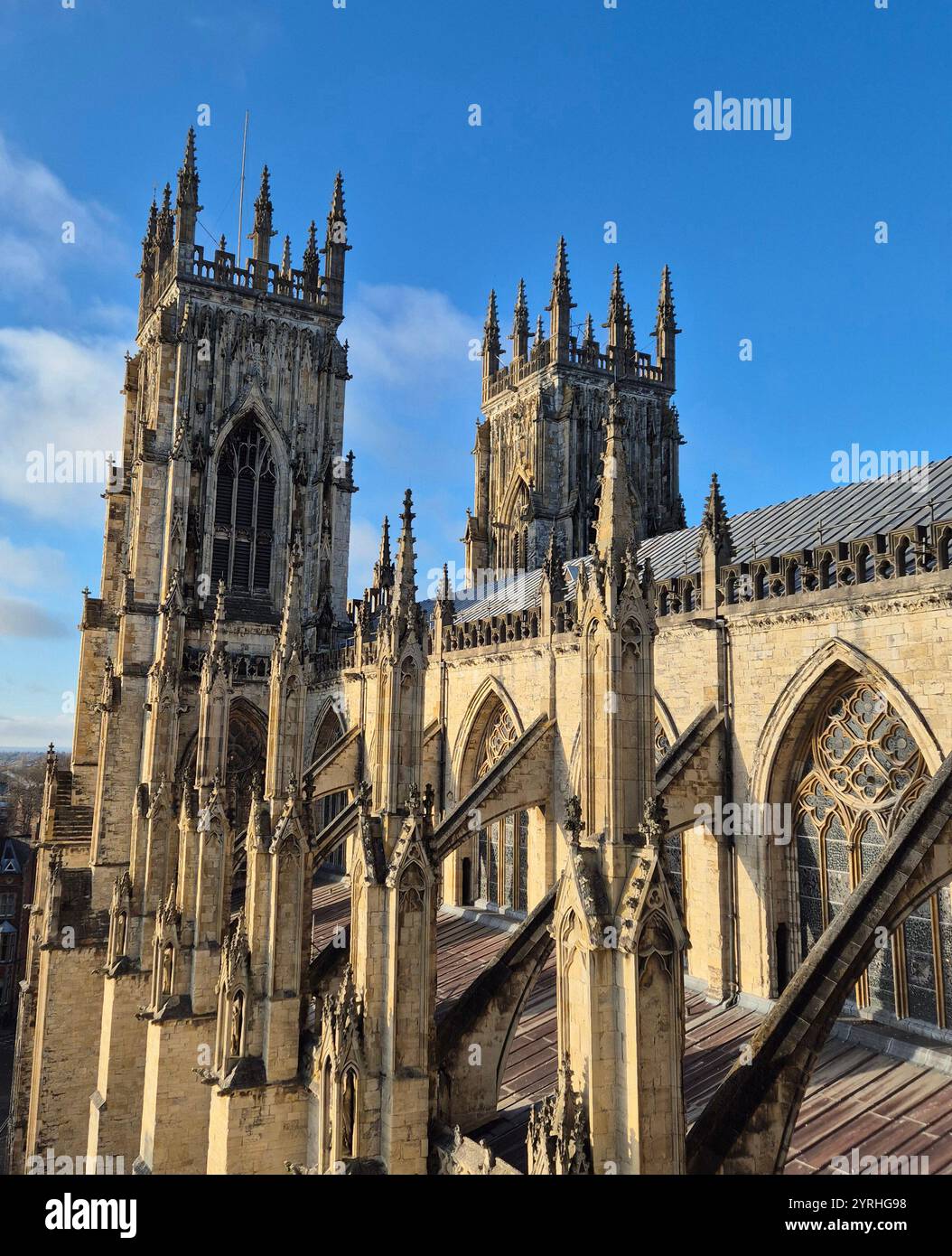 Cathedral Church of St Peter, York Minster, York, England, United Kingdom - Smartphone Captured Stock Image