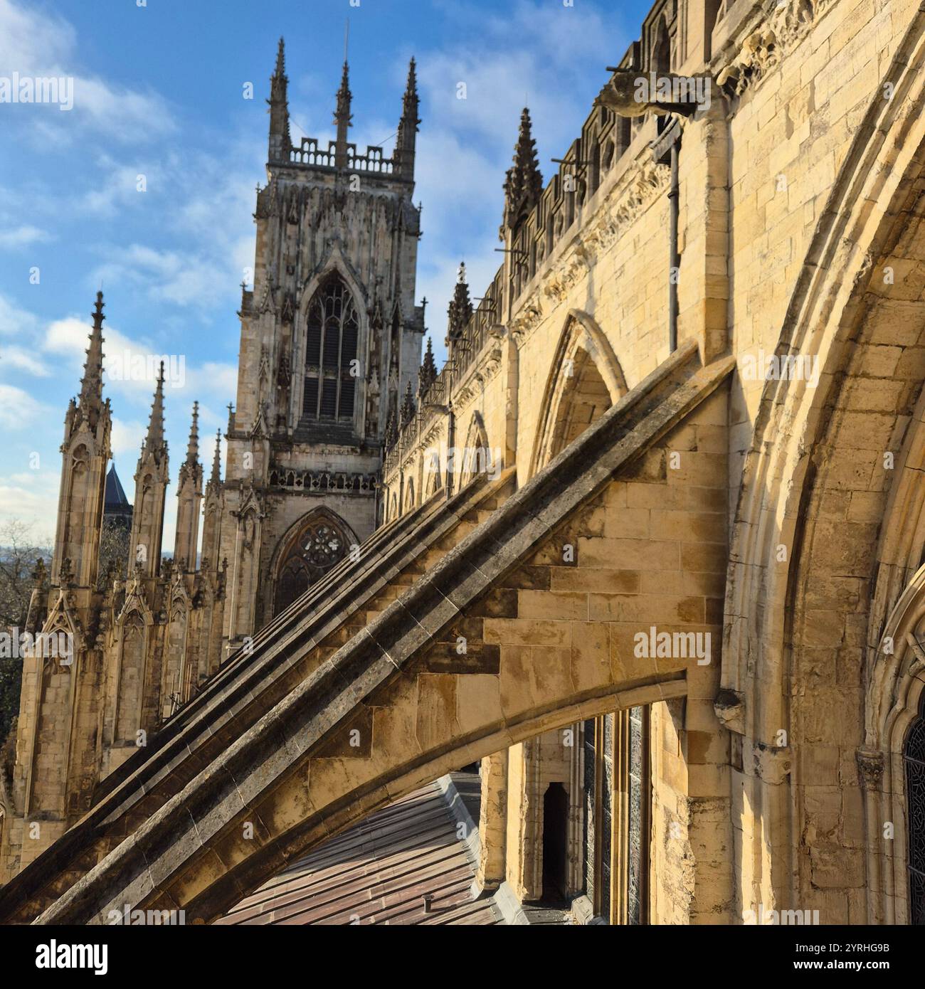 Cathedral Church of St Peter, York Minster, York, England, United Kingdom - Smartphone Captured Stock Image
