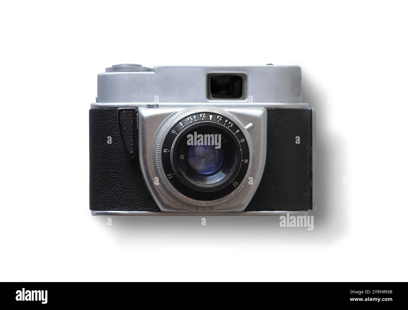 Old vintage camera isolatd on white background Stock Photo