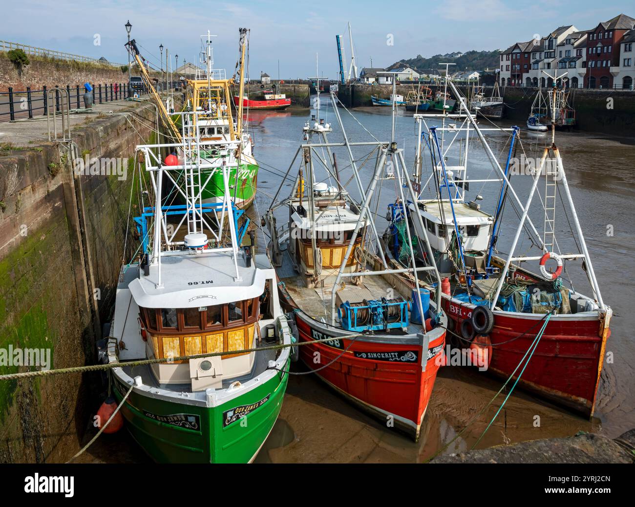 Maryport harbour fishing boat hi-res stock photography and images - Alamy