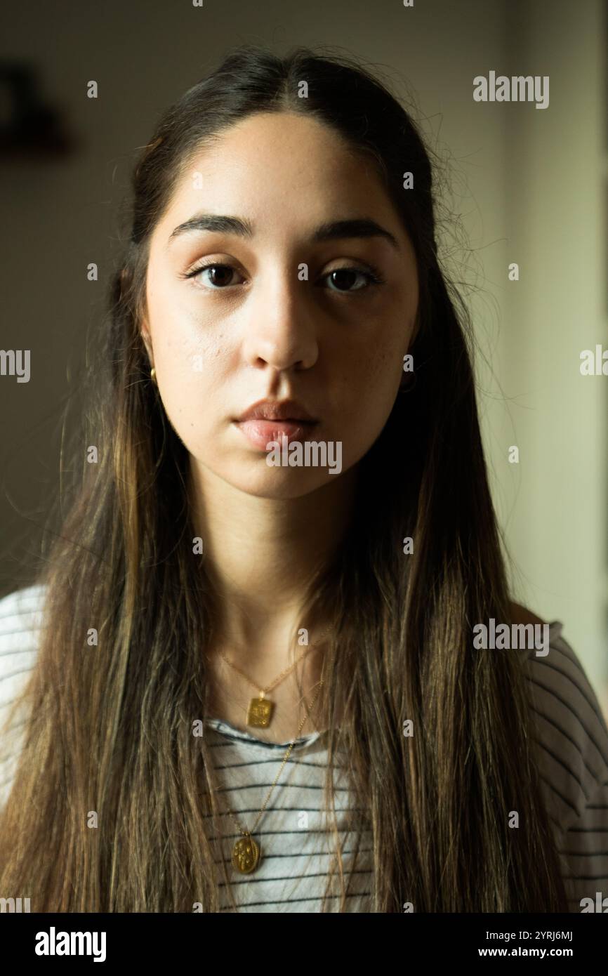 Emotional portraiture hires stock photography and