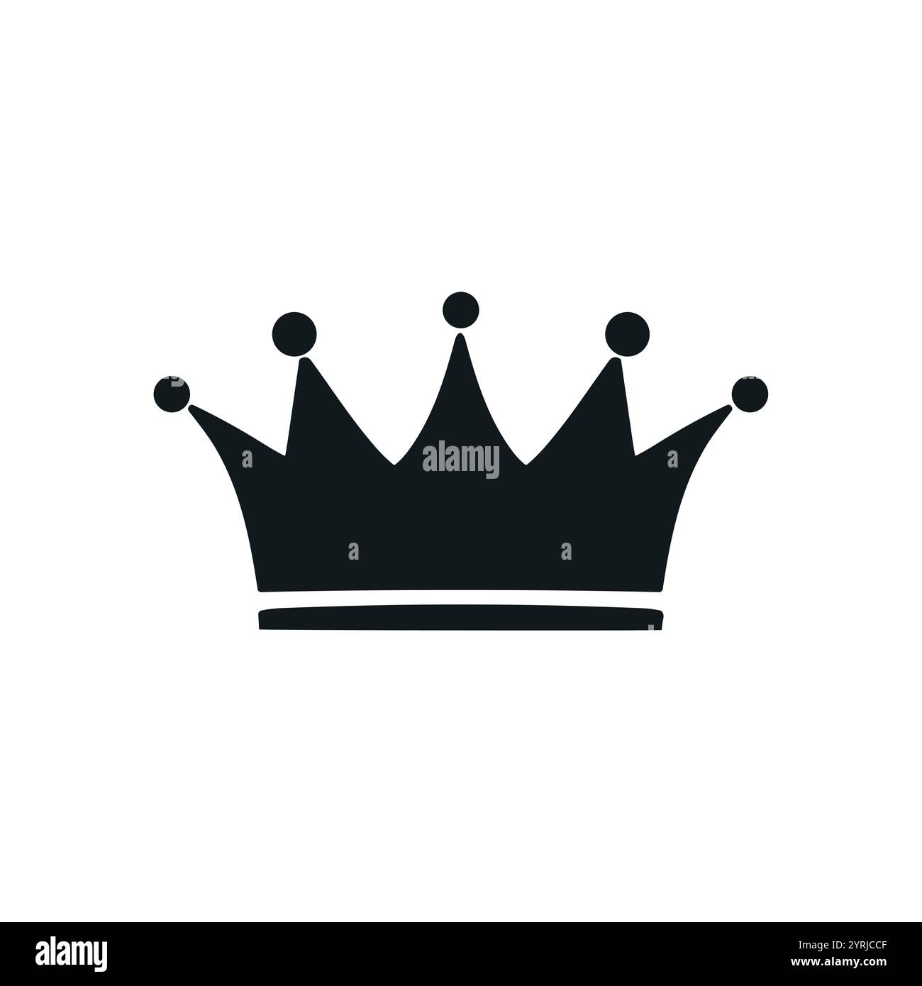 Crown vector king icon. Princess queen simple crown icon shape Stock ...