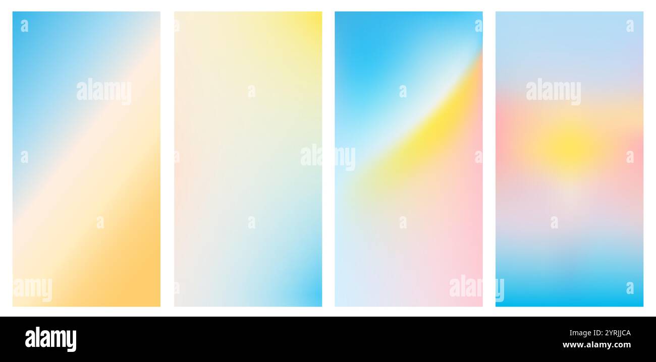 Comp Baclgrounds Gradient backgrounds in soft pastel colors. Abstract designs featuring ...