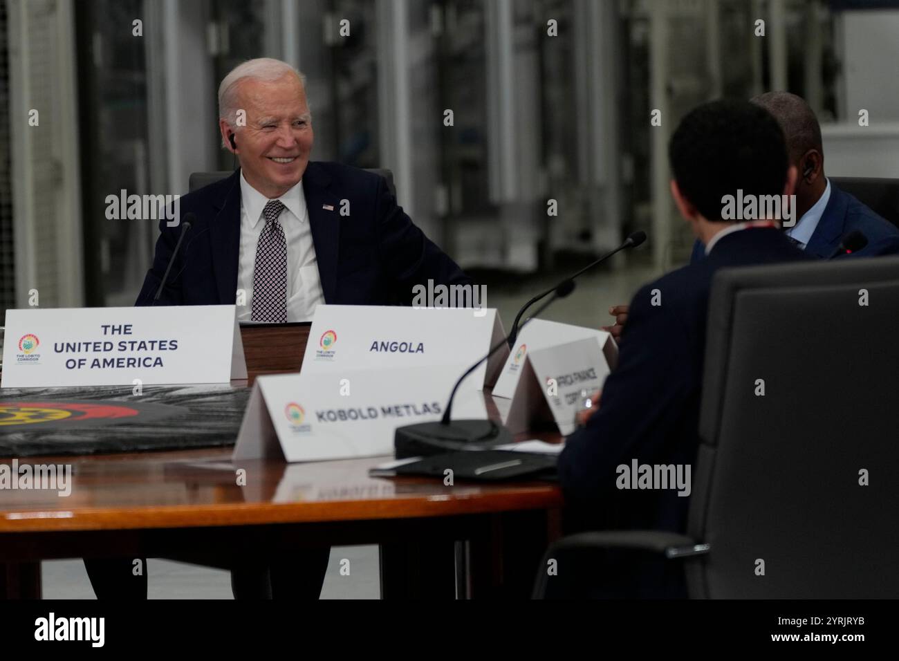 President Joe Biden participates in the Lobito Corridor Trans-Africa ...