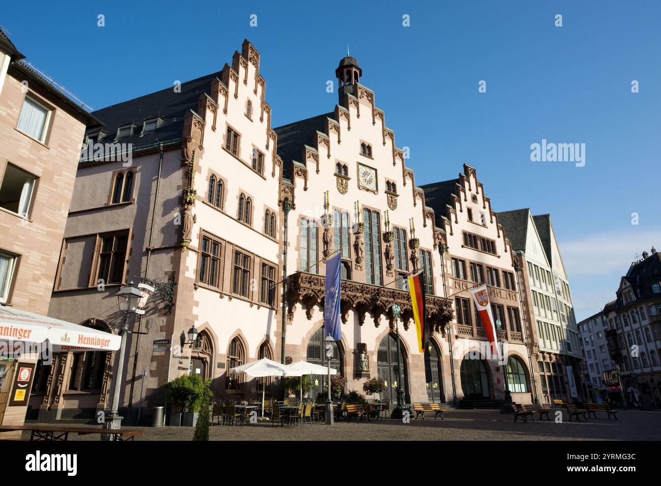 Germany, Hessen, Frankfurt-am-Main, Romerberg Square buildings Stock Photo