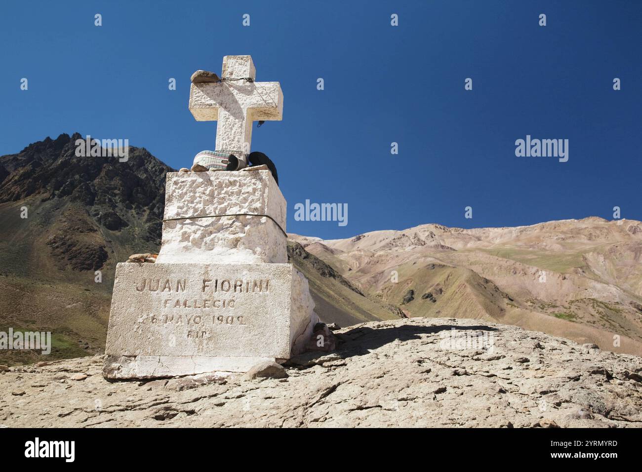 Argentina, Mendoza Province, Las Cuevas, Cementerio de Andinistas