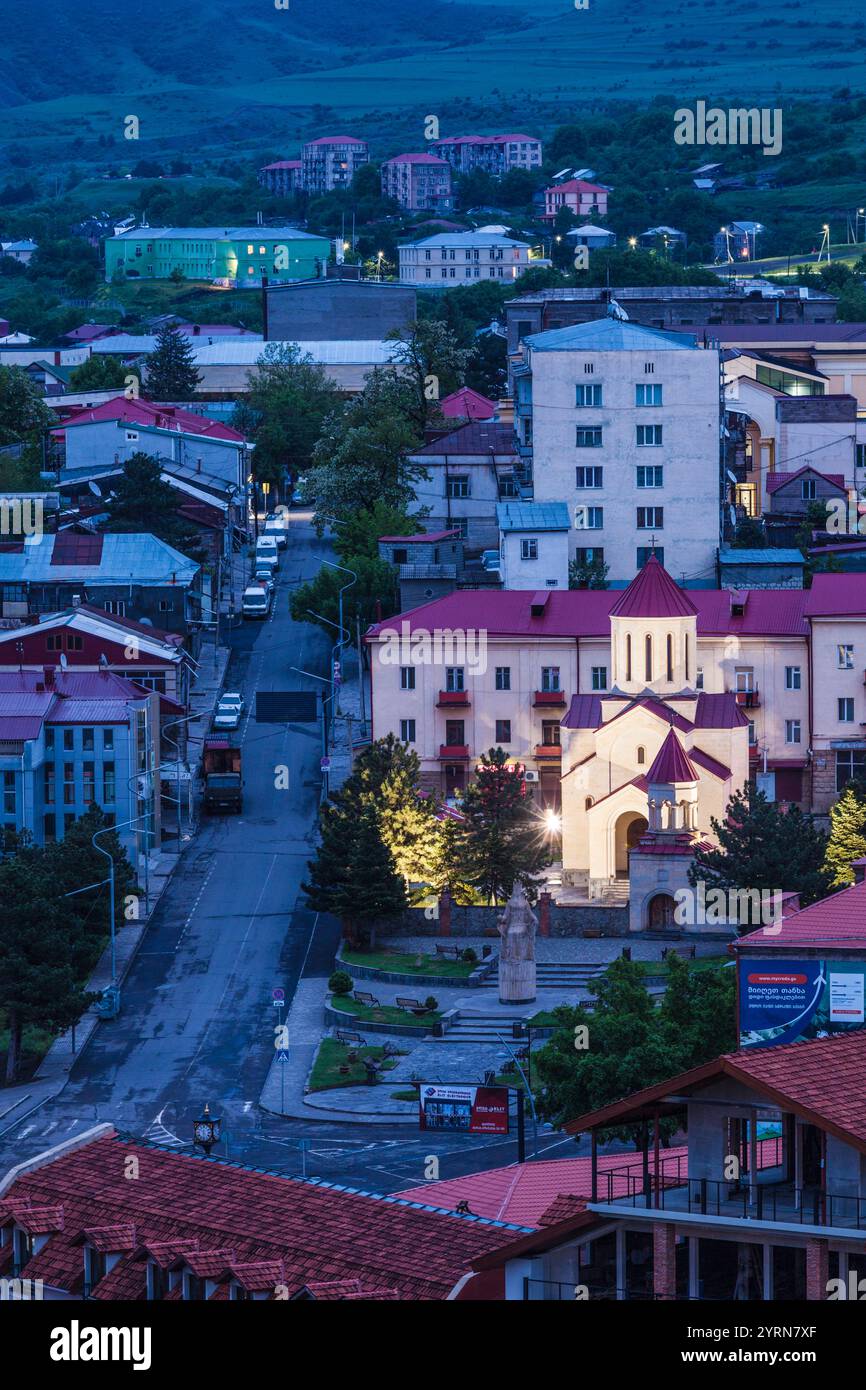 High angle twilight view hi-res stock photography and images - Alamy