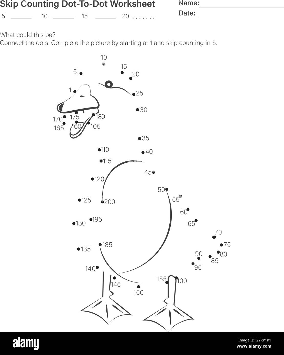 Printable Dot To Dot Activity Page Stock Vector Image & Art Alamy