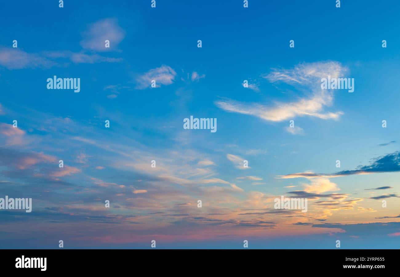 Sunset sky background Stock Photo - Alamy