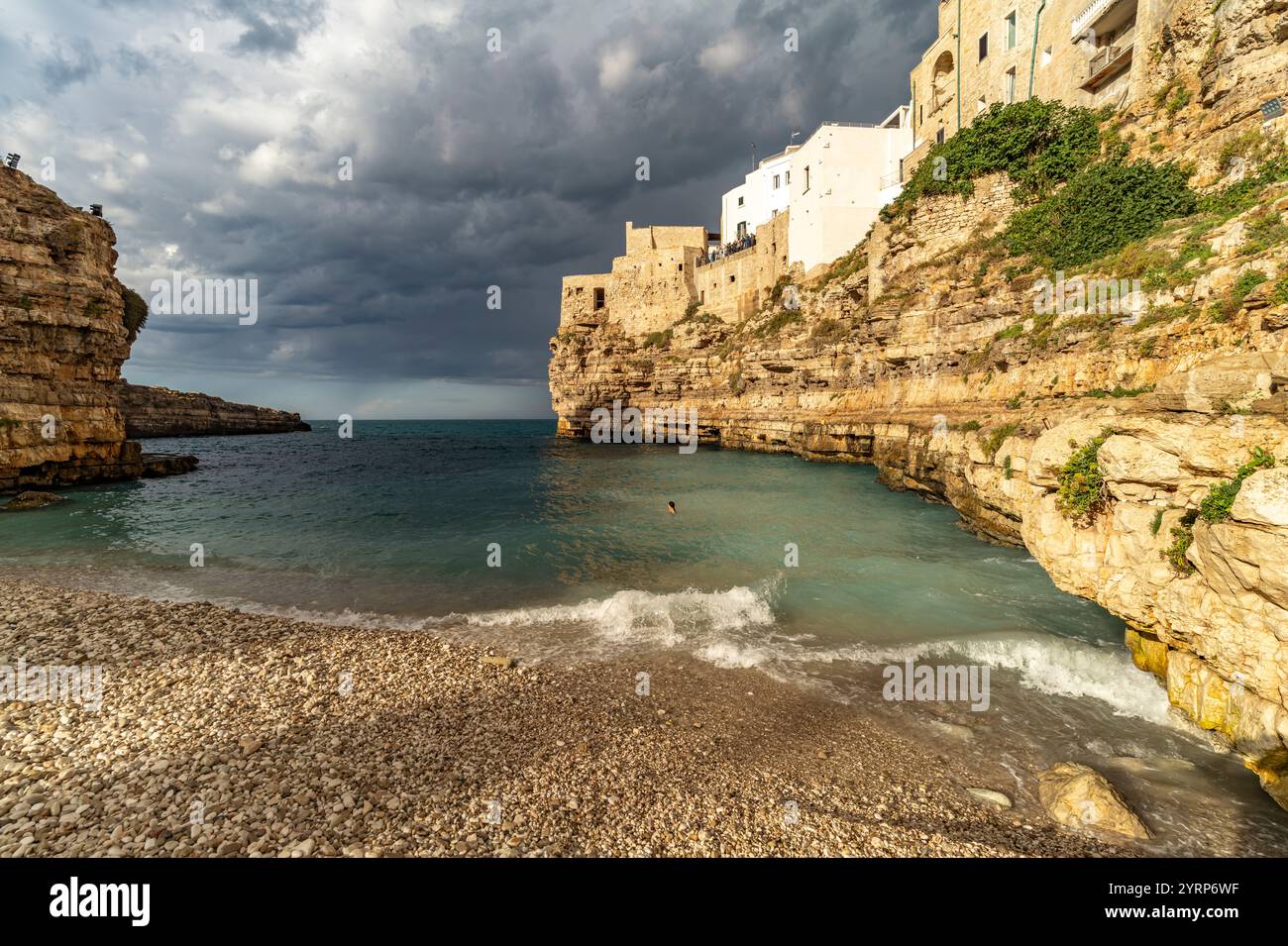 City Beach Spiaggia Lama Monachile In Polignano A Mare Apulia Italy 