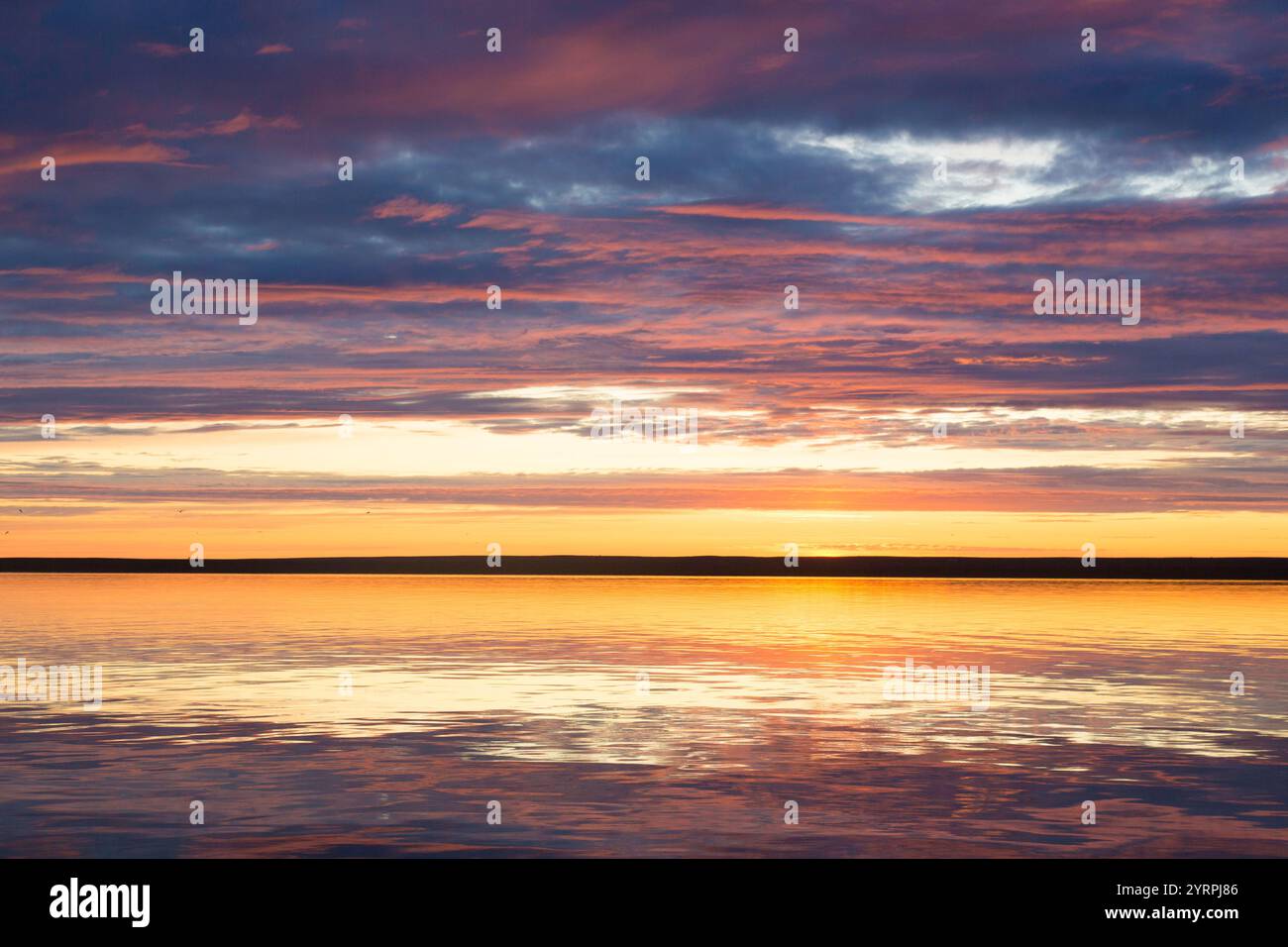 Evening atmosphere in Liefdefjorden, Spitsbergen, Norway Stock Photo
