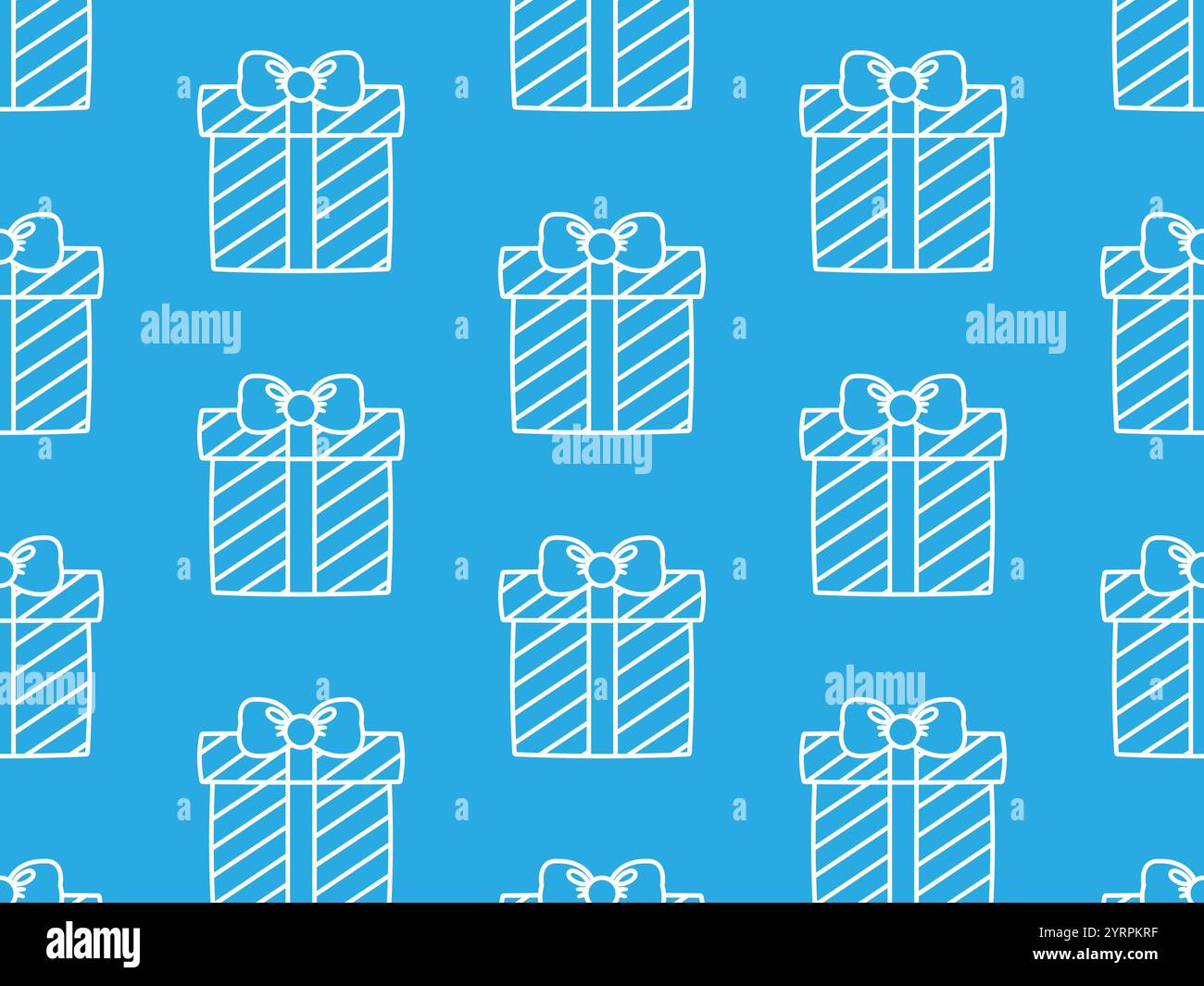 Gift box pattern. Vector Christmas illustration Stock Vector Image ...