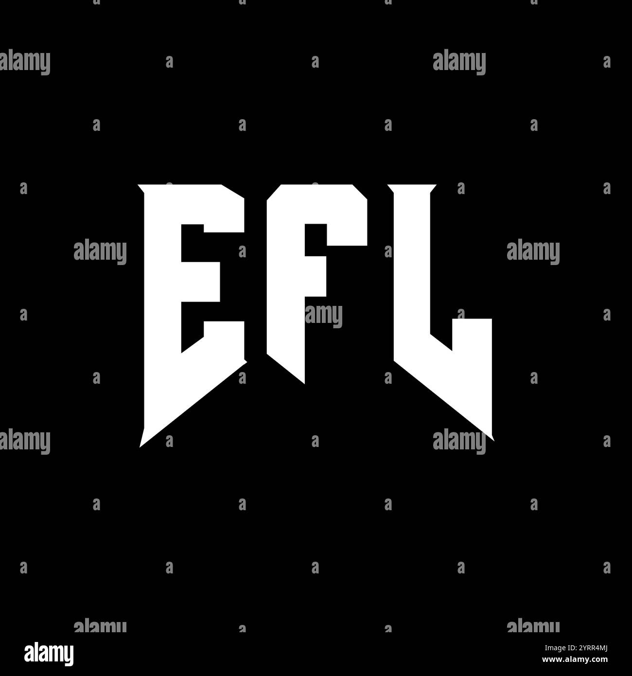 EFL letter logo design for technology company. EFL logo design black ...