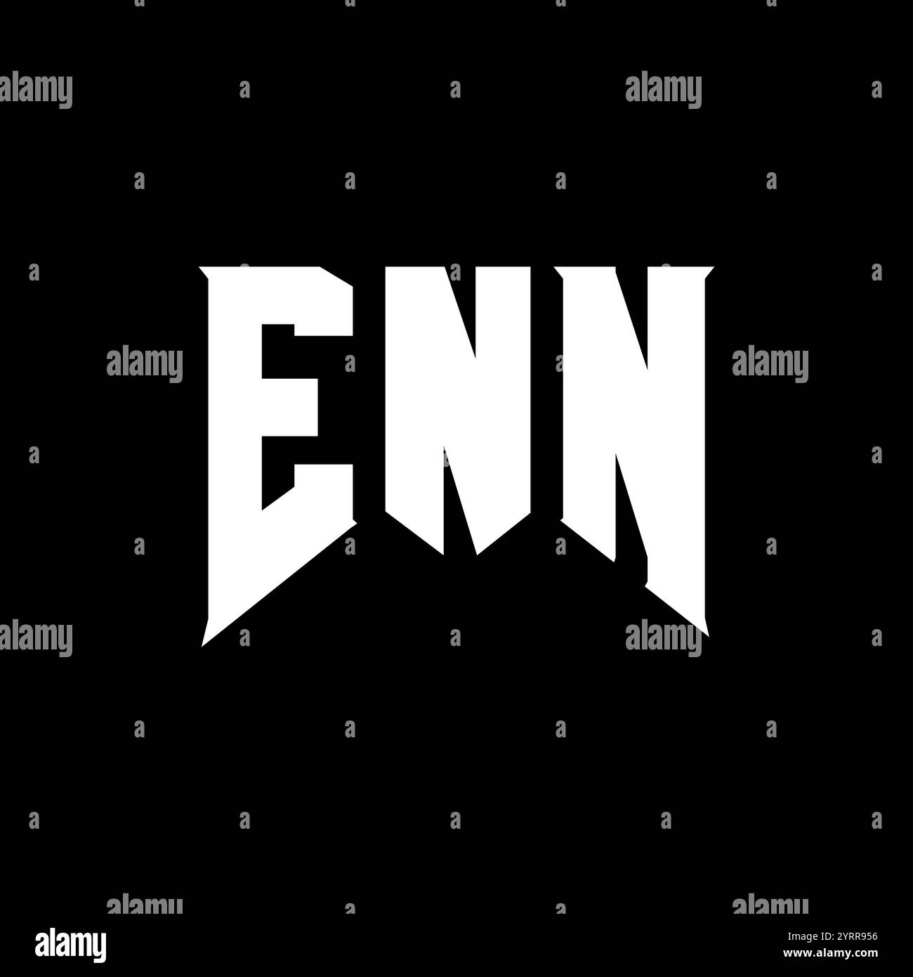 ENN letter logo design for technology company. ENN logo design black ...