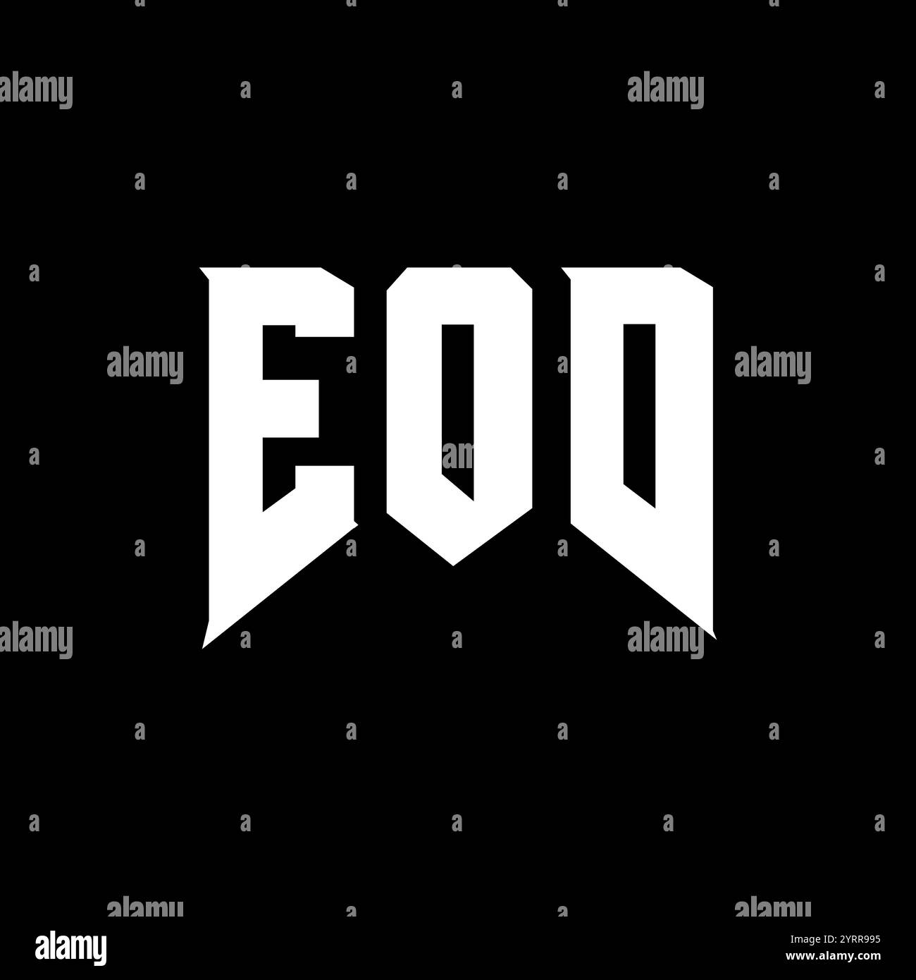 EOD letter logo design for technology company. EOD logo design black ...