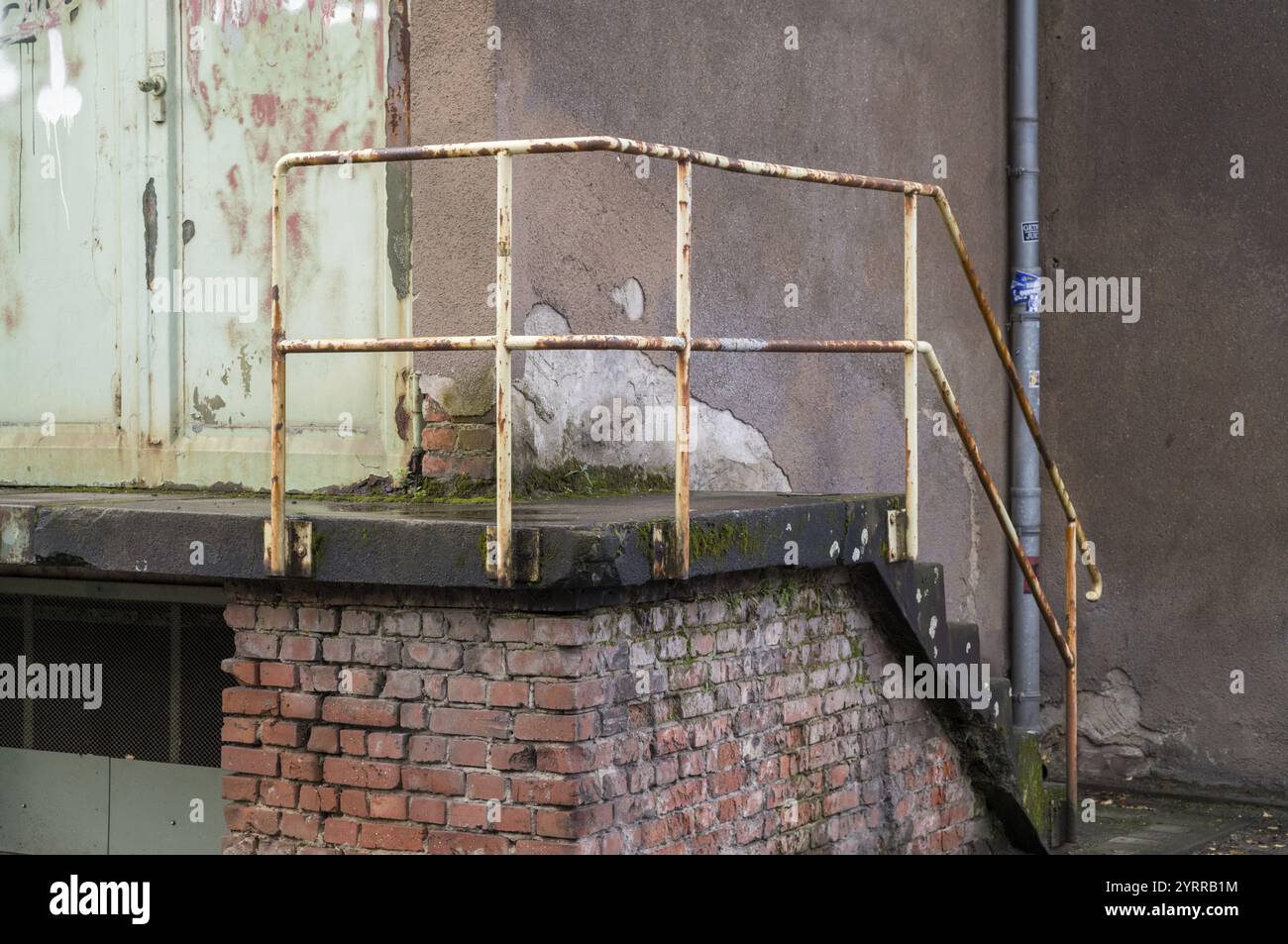 Rusty stairs railing hi-res stock photography and images - Alamy