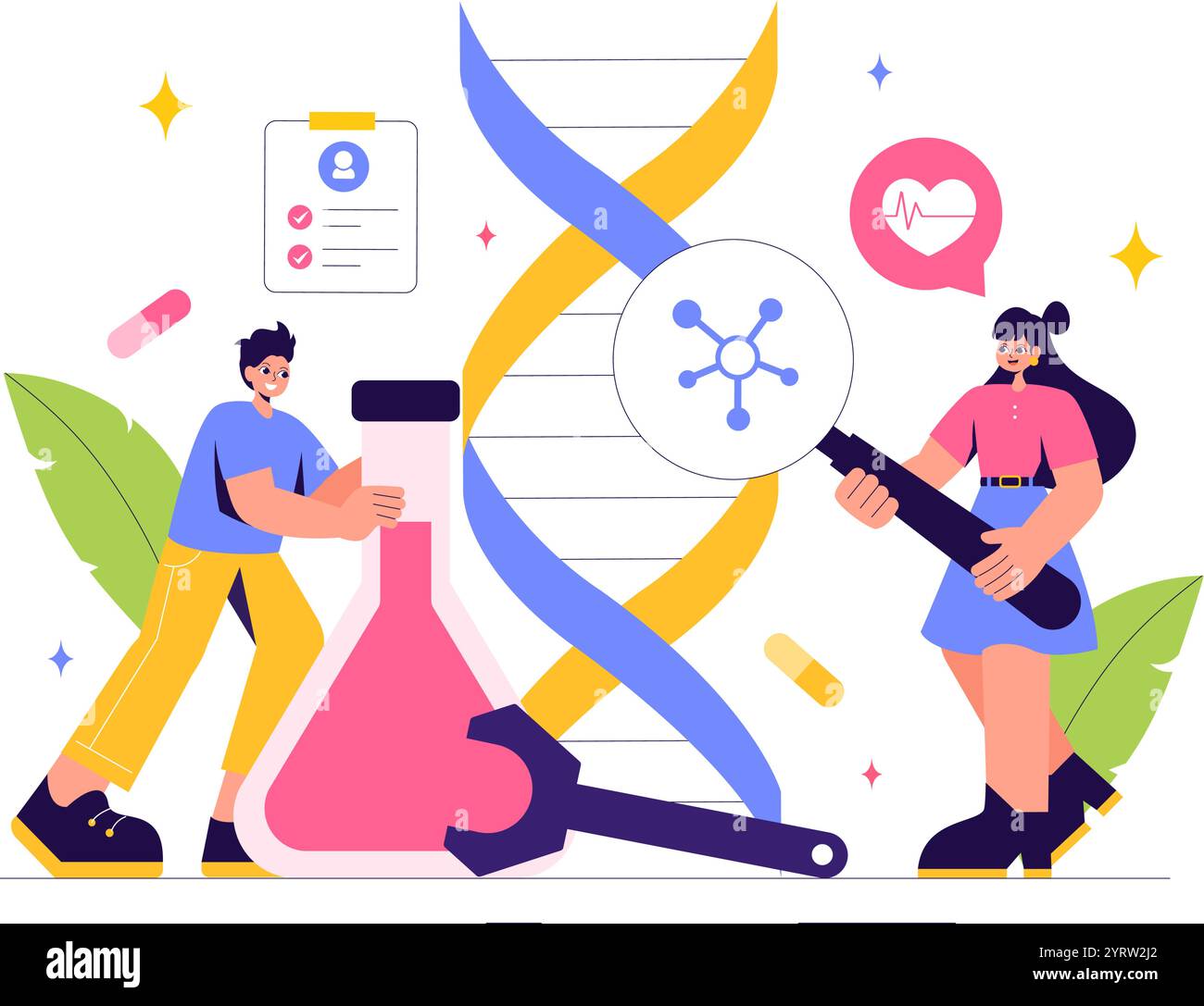 Genetic improvement Stock Vector Images - Alamy