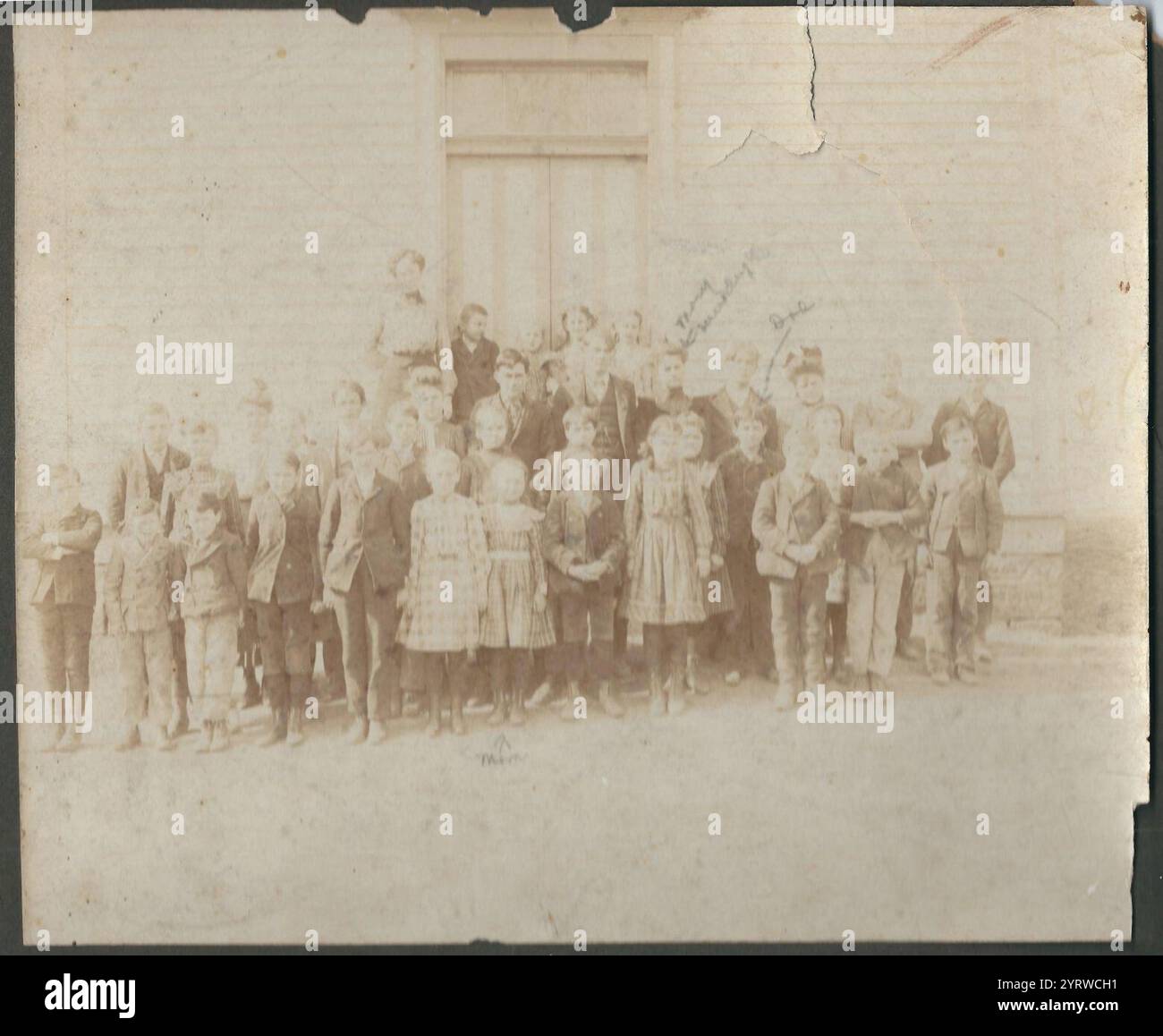 Circa 1900 Lamine Missouri Locust Grove Elementary School Photo Stock ...