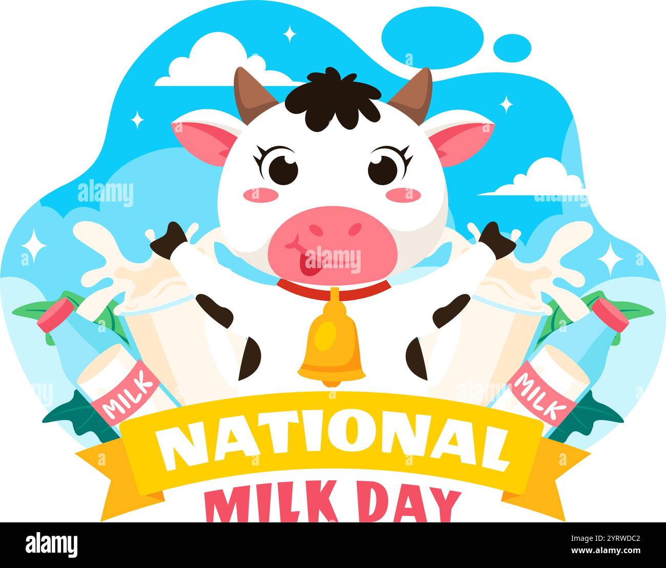 Vector Illustration of National Milk Day Celebration on January 11th ...