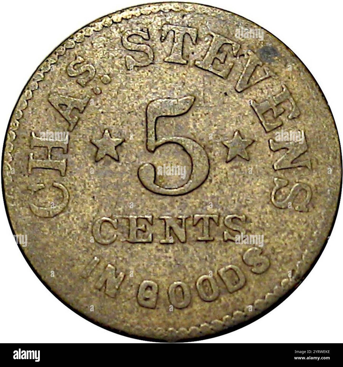 Civil War Sutler token (1860's) Stevehayden 07 Stock Photo - Alamy