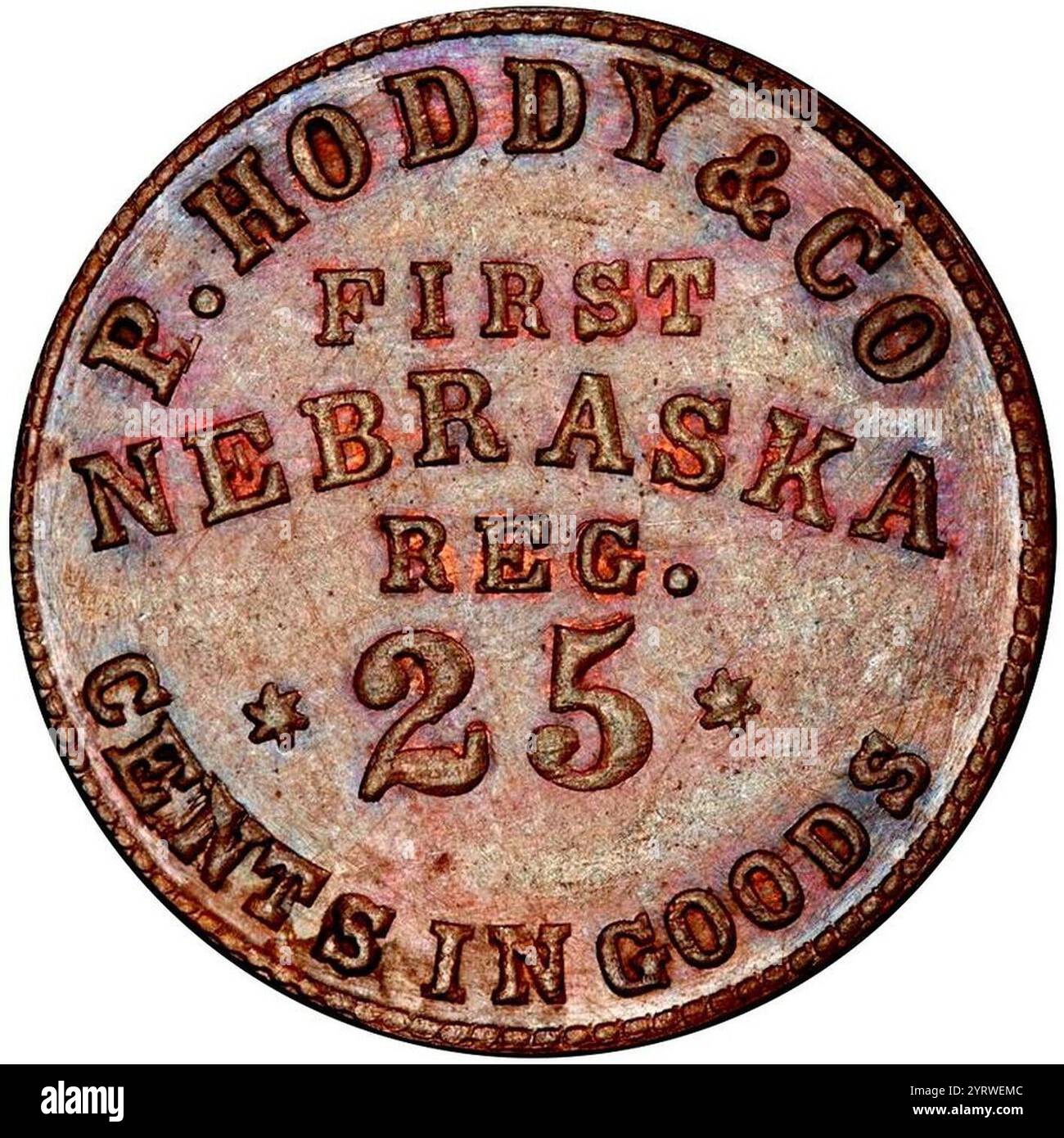 Civil War Sutler token (1860's) Stevehayden 05 Stock Photo - Alamy