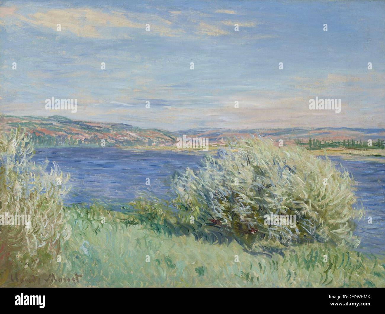 Claude Monet - Les bords de la Seine près de Vétheuil (W 675 Stock ...