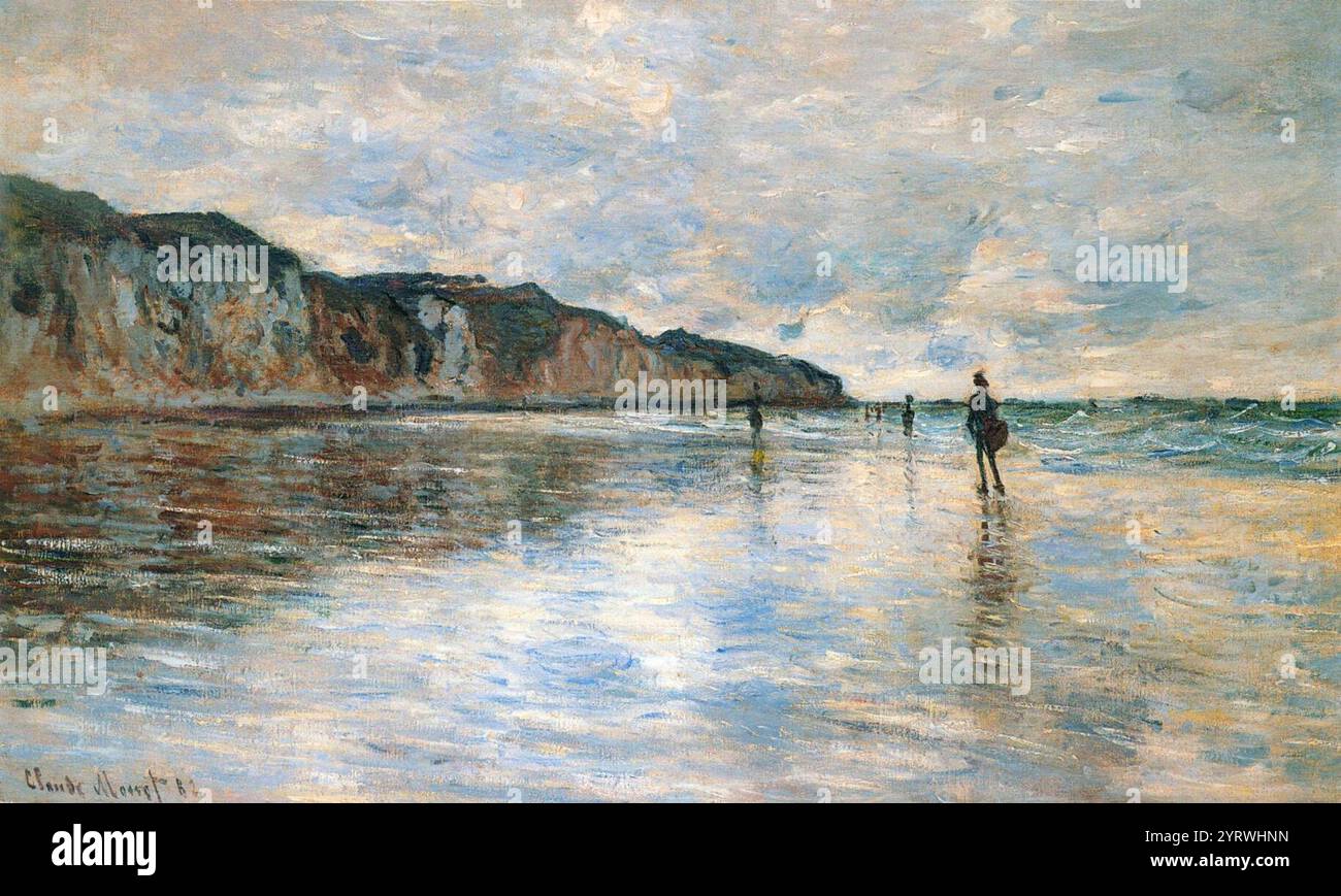 W 753 Claude Monet: Chemin dans les blés à Pourville (1882) - a photo
