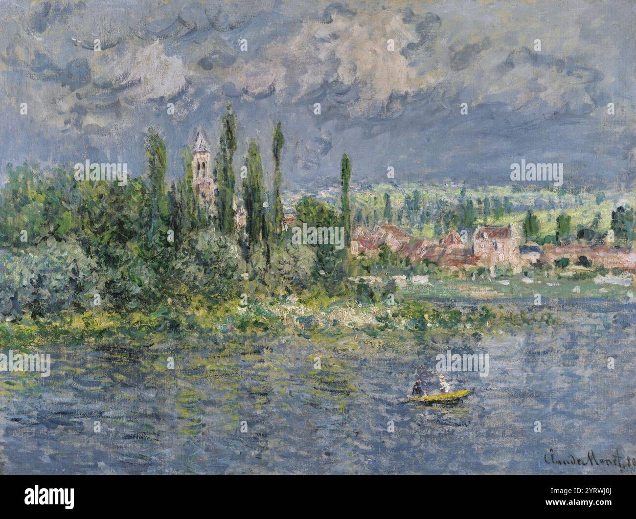 Claude Monet - Vétheuil (W 607 Stock Photo - Alamy