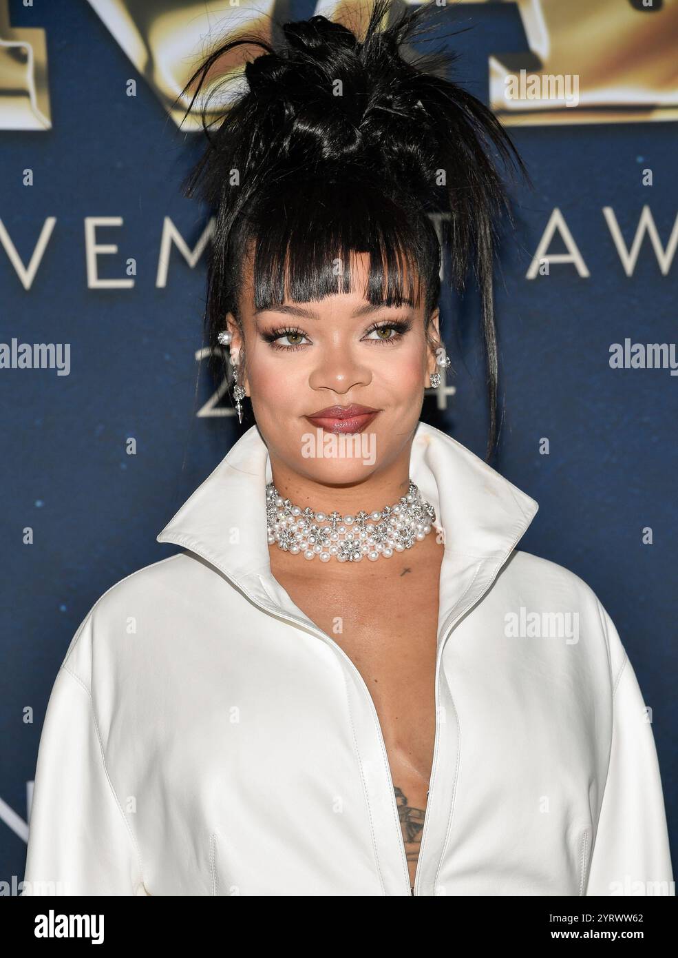 Titanium Rihanna Rihanna attends the 38th annual Footwear News Achievement Awards at ...