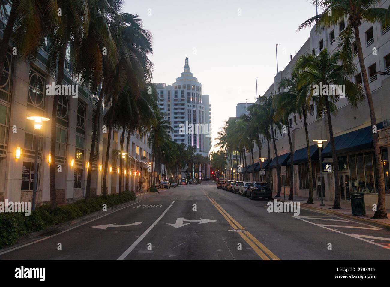 Miami Beach, North Shore Open Space Park, Lummus Park to South Pointe Park, Miami, FL, USA Stock Photo