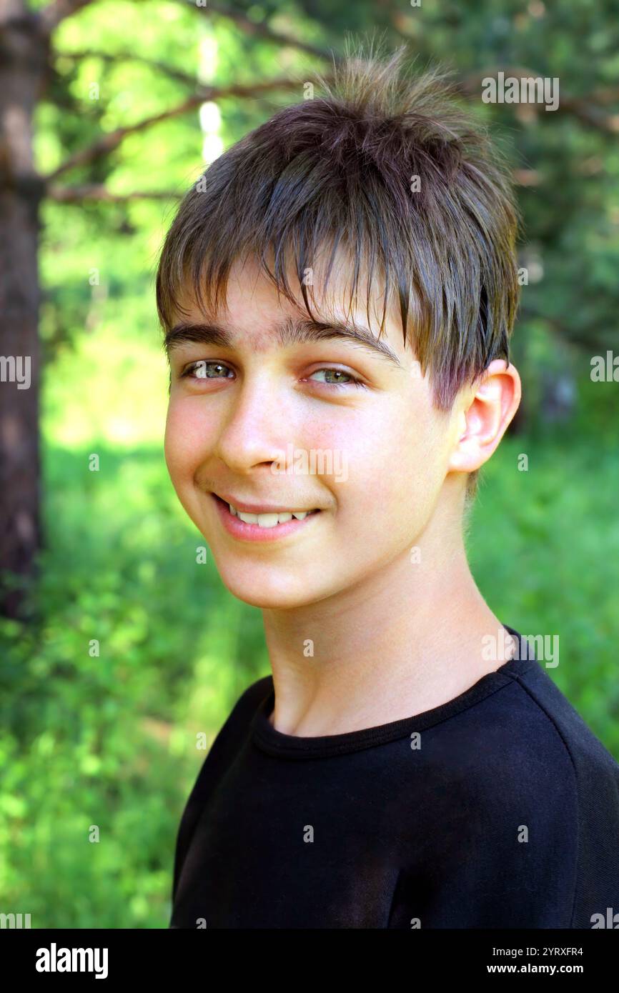 Handsome teenager male outdoor hi-res stock photography and images - Alamy