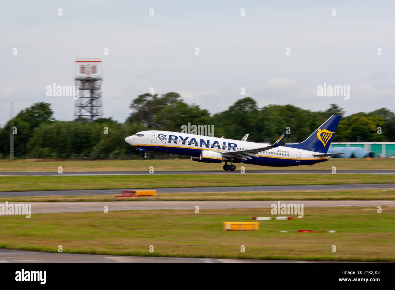 Ryanair Boeing 737 taking off London Stansted - Stock Image