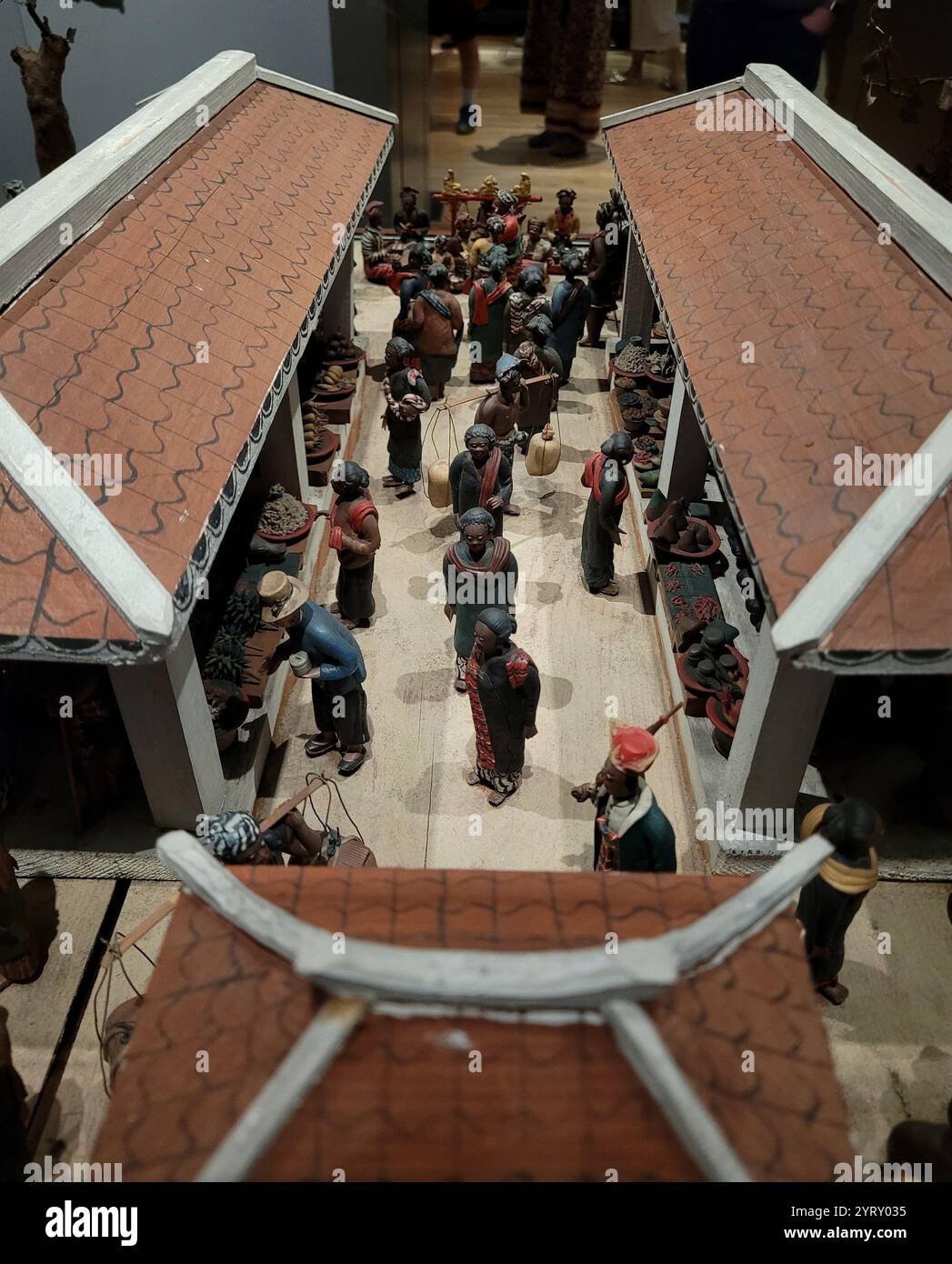 Picture of Model of a Javanese (Indonesian), Dutch colonial period, marketplace ...