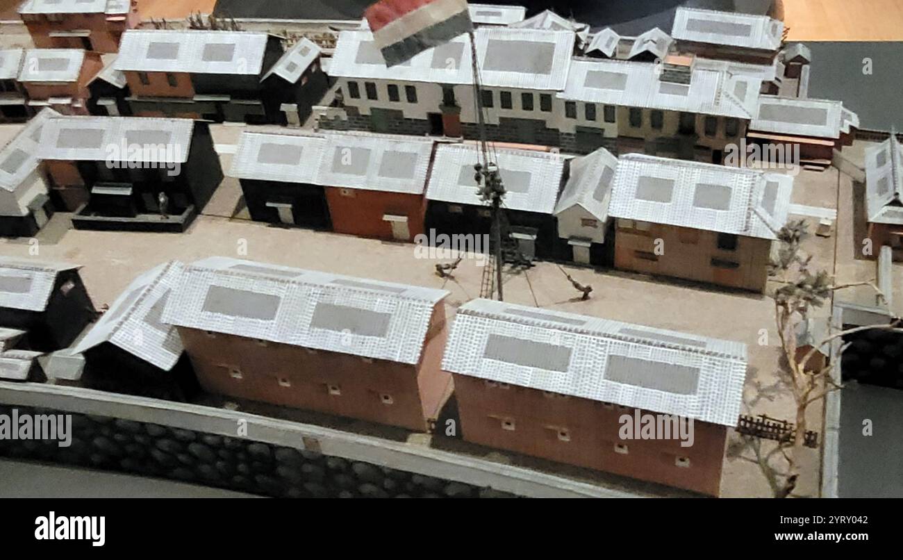 Picture of Model of a Javanese (Indonesian), Dutch colonial period, marketplace ...