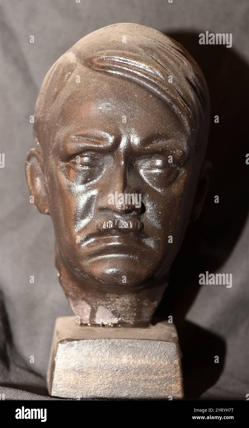 Bust of Adolf Hitler; German Nazi politician who was the dictator of Germany from 1933 to 1945 Stock Photo