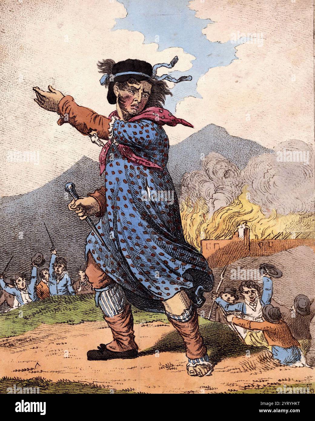 Ned Ludd leader of the anti-industrialisation Luddites Stock Photo