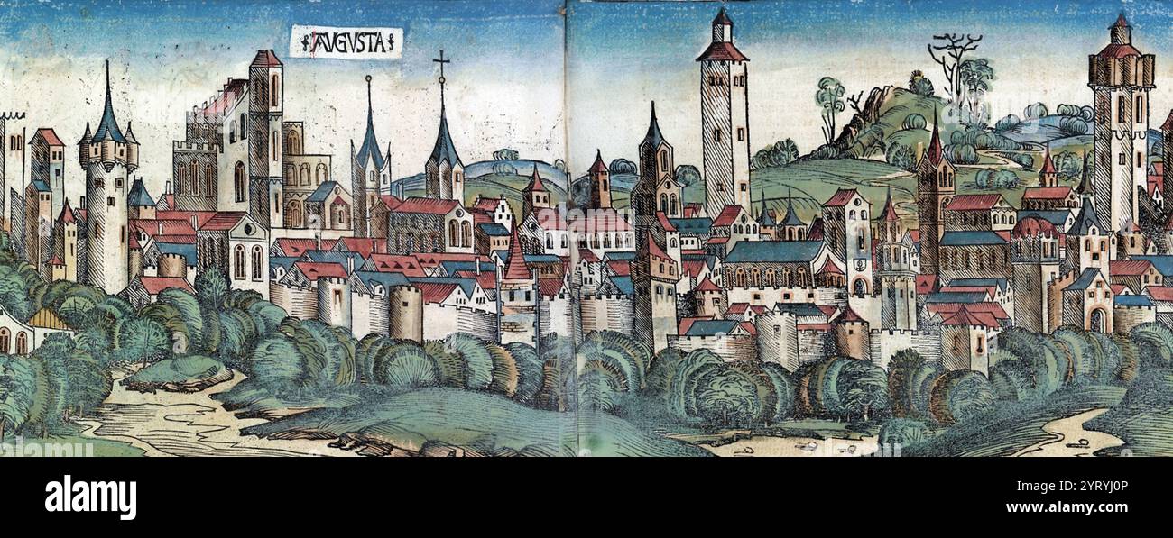 Woodcut of nuremberg hi-res stock photography and images - Alamy