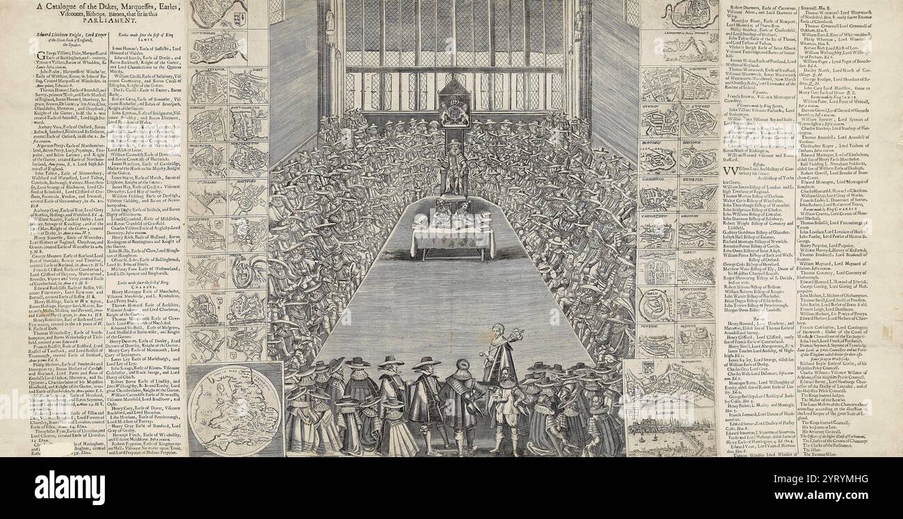 Interior of the House of Commons in the 17th year of the reign of James