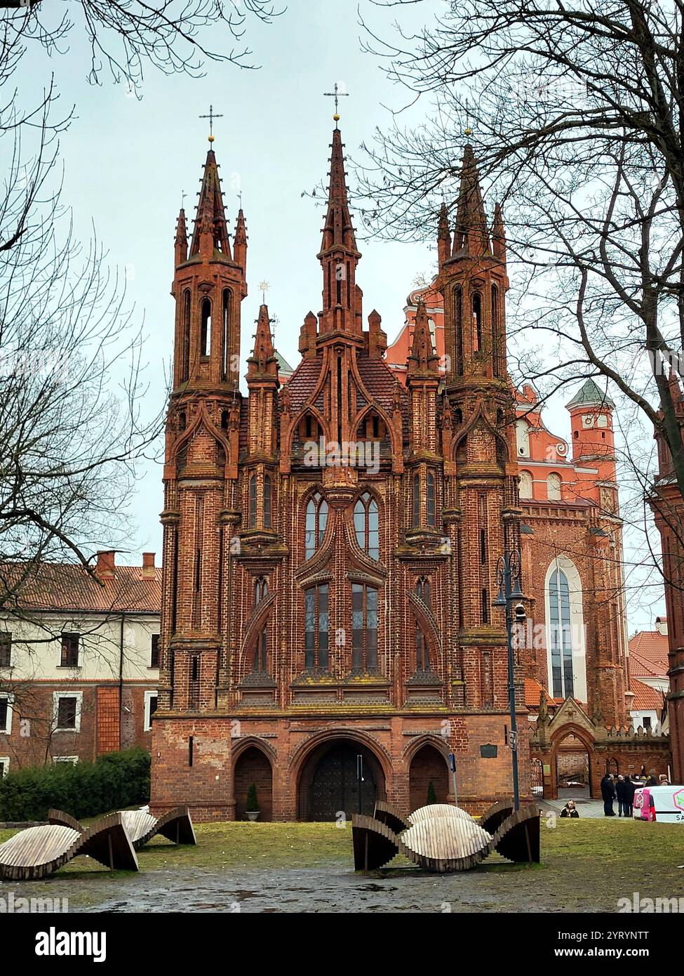 St. Anne's church in Vilnius in Lithuaniacu - Smartphone Captured Stock Image