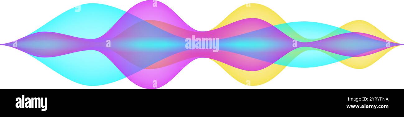 Waveform background. Dynamic visual effect. Surface