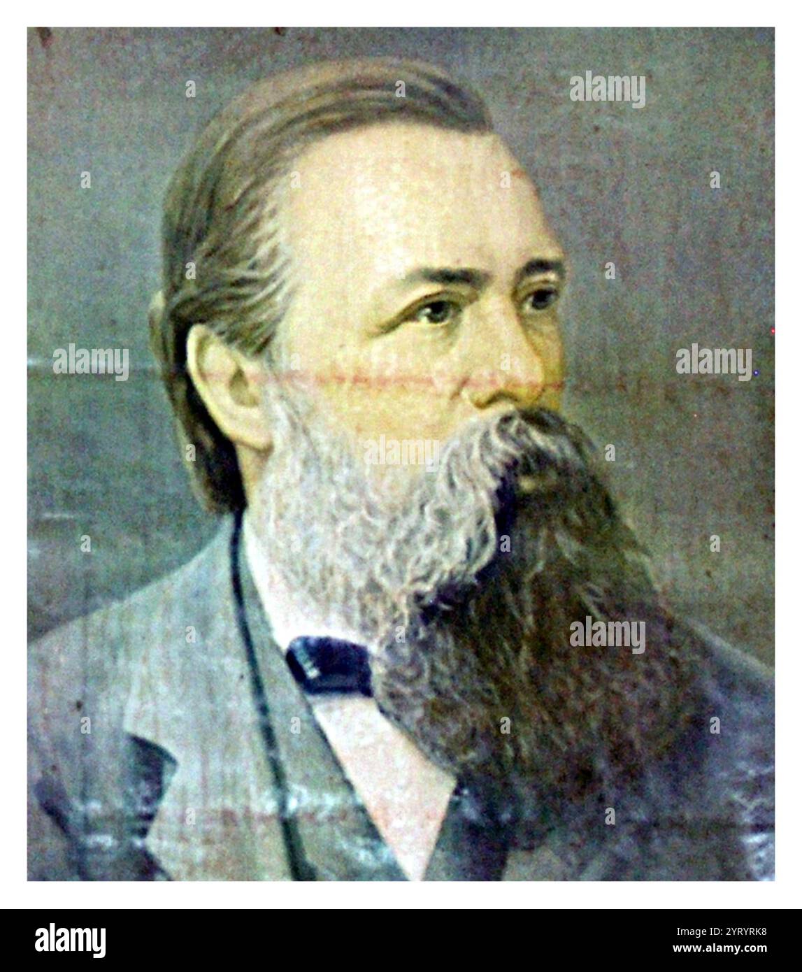 portrait of Friedrich Engels (German philosopher) Stock Photo