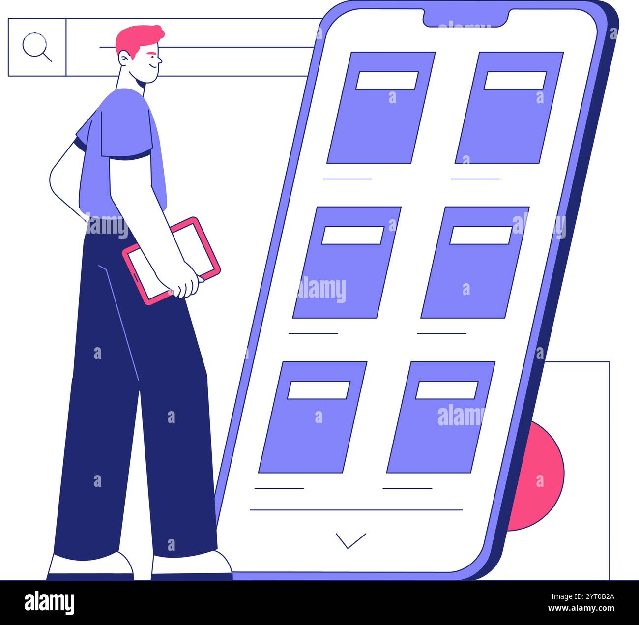 Library work environment Stock Vector Images - Alamy